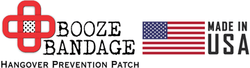 Booze Bandage Hangover Patches Made in USA Logo