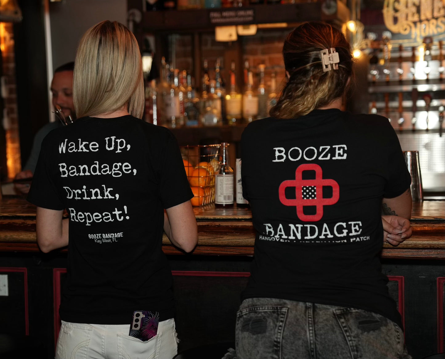 Black Unisex Wakeup, Bandage, Drink, Repeat T-Shirt