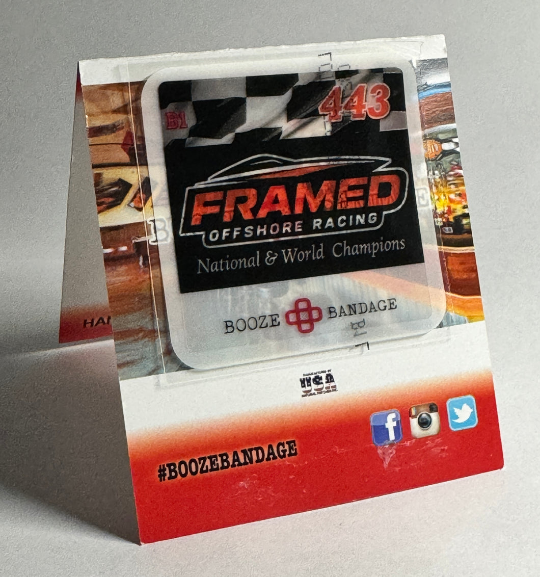 4 pack Framed Offshore Racing Booze Bandages