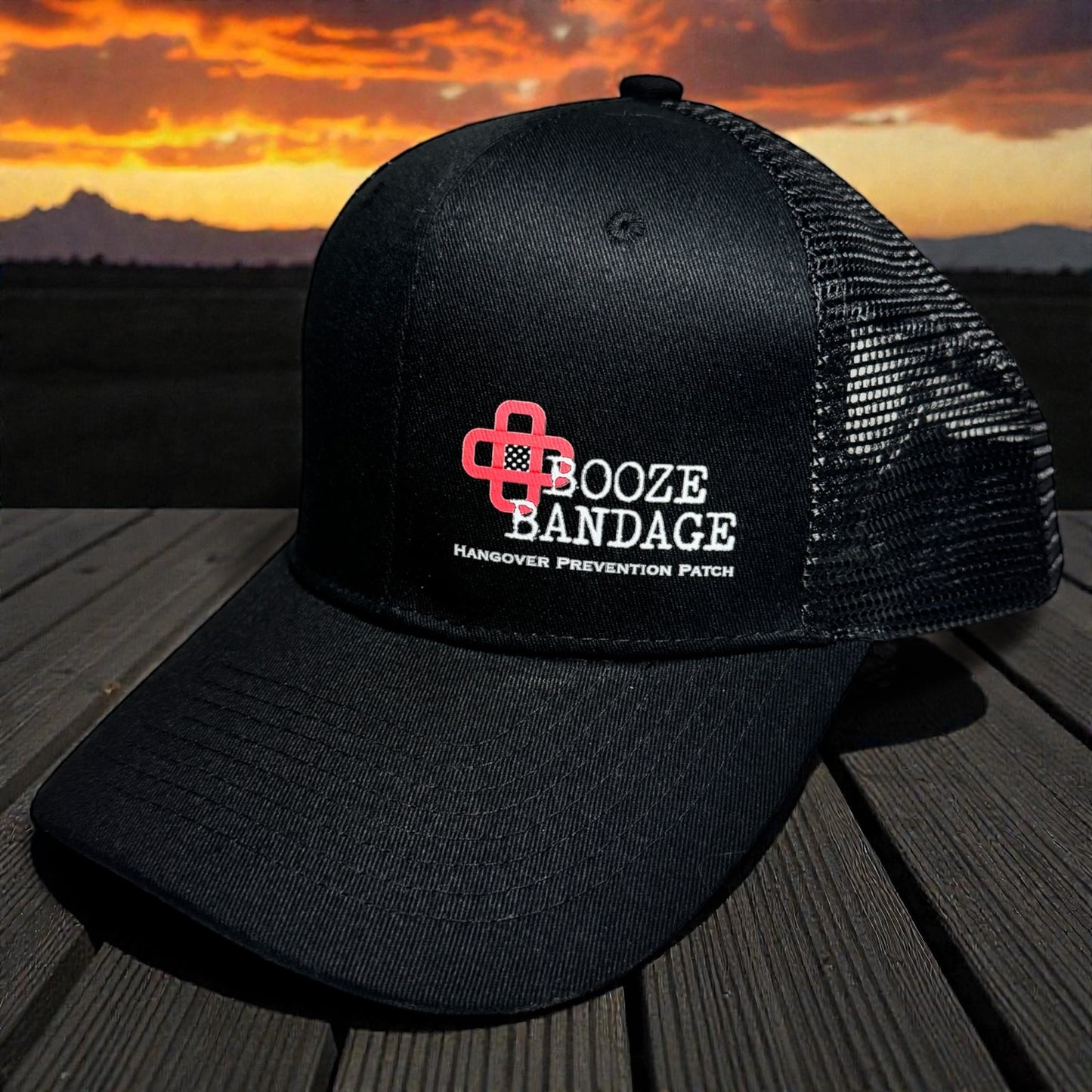 Booze Bandage Trucker Snapback Hat
