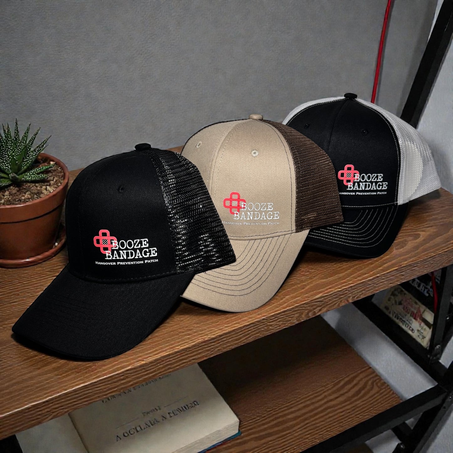 Booze Bandage Trucker Snapback Hat