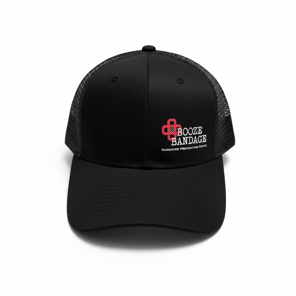 Booze Bandage Trucker Snapback Hat