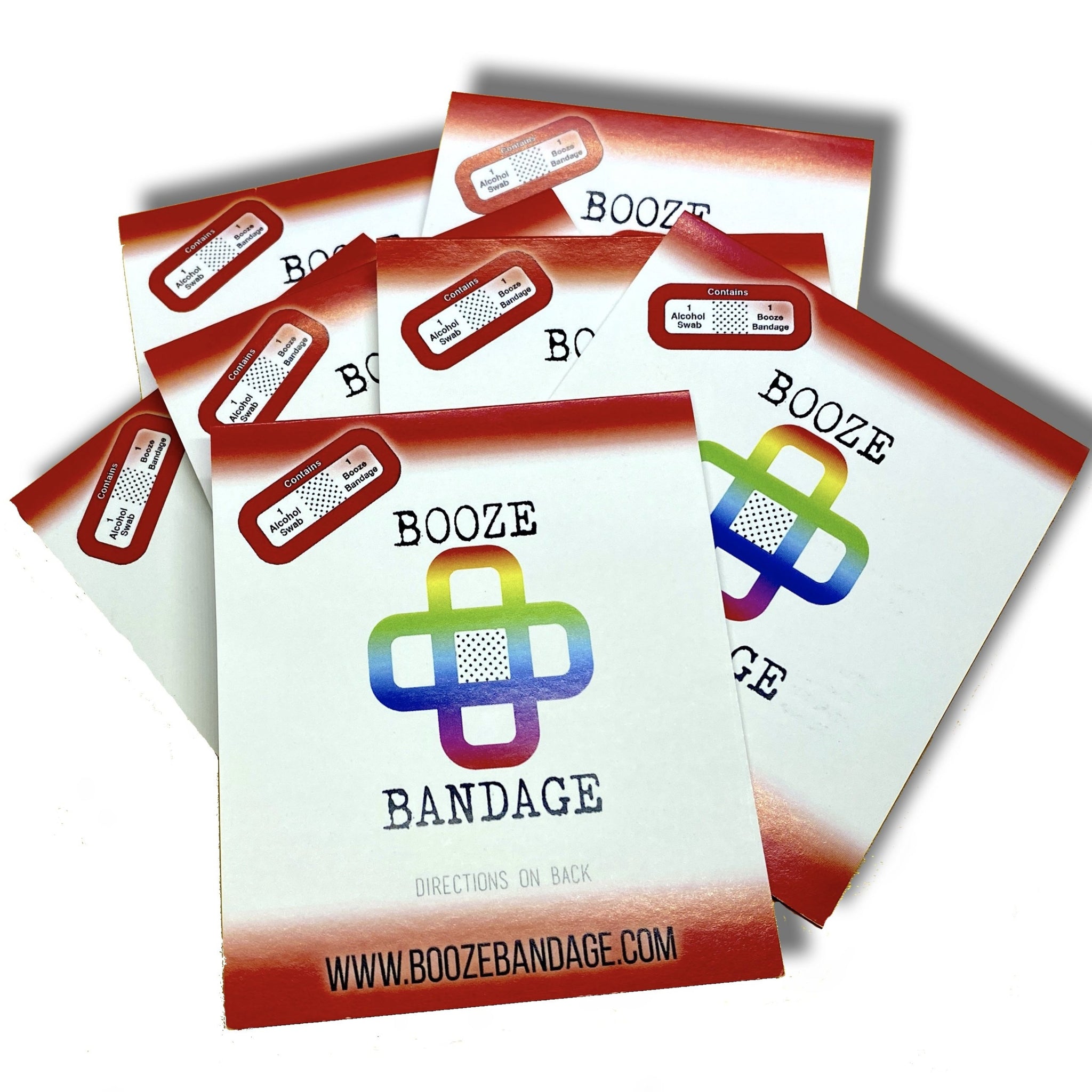 B1 Hangover Prevention Patch  50-Pack Rainbow Booze Bandage