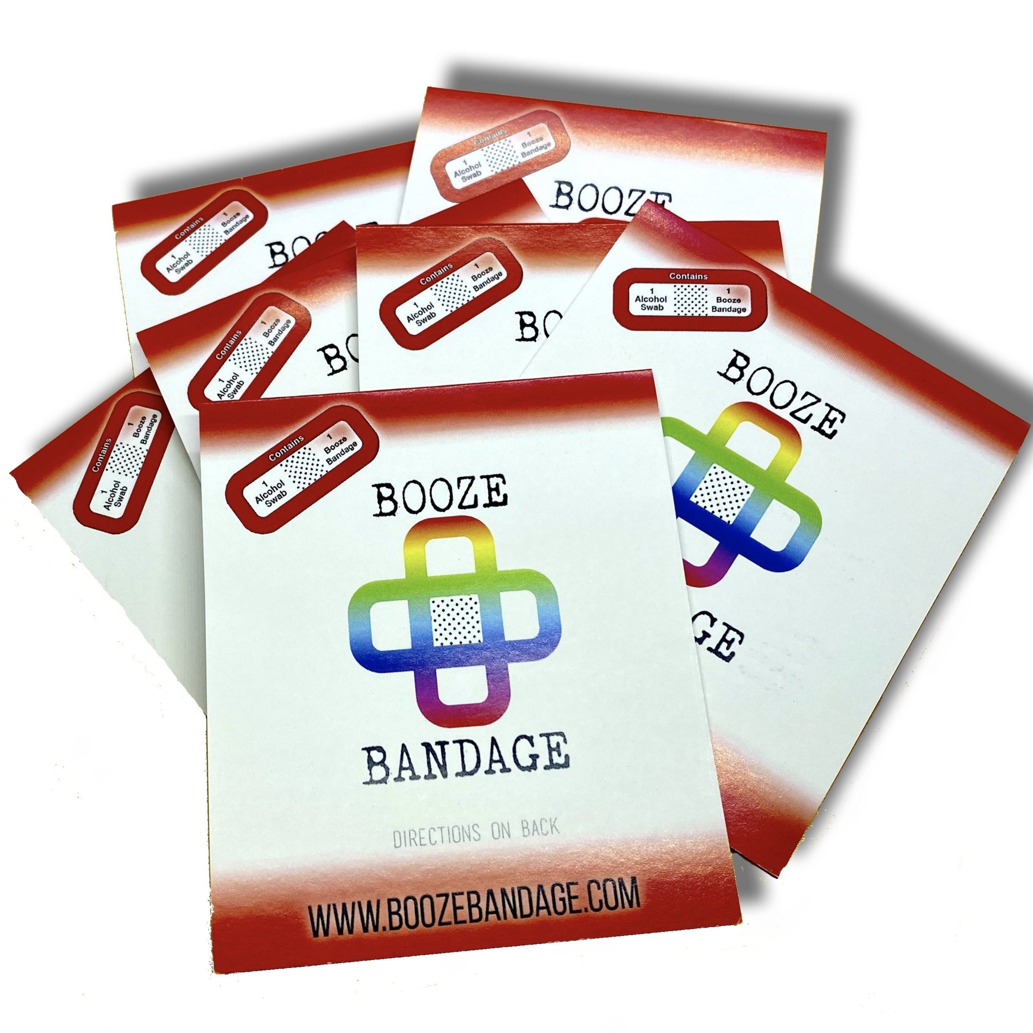 B1 Hangover Prevention Patch  10-Pack Rainbow Booze Bandage